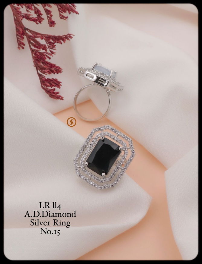 Lr Rose Gold And Silver Ad Diamond Ring Wholesalers In Delhi
